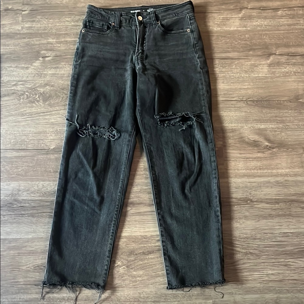 Old Navy Black O.G. Straight Leg Jeans